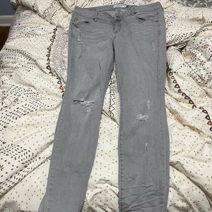 Torrid Size 18 Extra Tall Straight Leg Gray Jeans